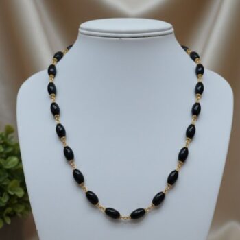 Noira Elegance Black Bead Necklace (0007)