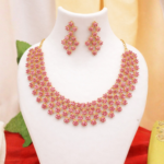 Rose Blossom Royale Necklace Set (RBR-NS-2147)