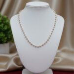 Classic Pearl Beaded Gold Chain Necklace (PL-CL-BD-GD-6295)
