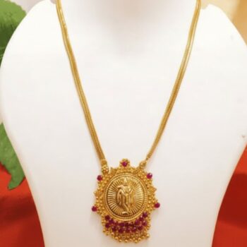 Divine Lakshmi Gold Pendant Necklace (DLGPN-1024)