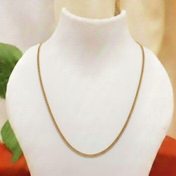 Classic Gold-Tone Sleek Chain Necklace (CGTS-CN-0003)
