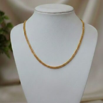 Elegant Gold Plated Classic Chain Necklace (EKGC-CN 1100)