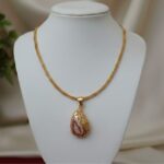 Elara Grace Gold Drop Pendant Necklace (EGGD-PN-0006)