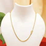 Elegant Gold Box Chain Necklace (GBC-GLD-004)