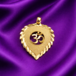 Sacred Leaf Om Name Locket SLONL-IG-015