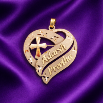 Divine Heart Cross Personalized Pendant DHCP-AP-003