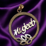 Floral Circle Personalized Name Pendant FCNP-6284