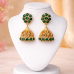Greenstone Golden Pendant Earrings GGP-004